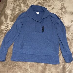 Banana Republic Blue Cowl Neck Sweater